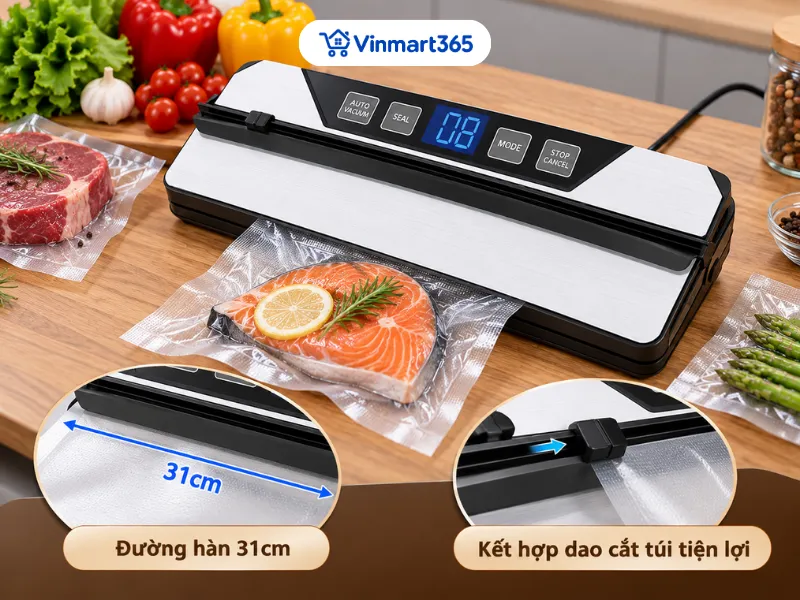 Đường hàn 31cm kết hợp dao cắt túi tiện lợi