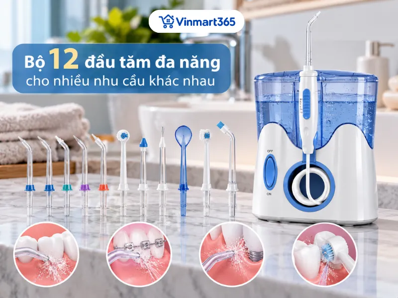 Bộ 12 đầu tăm đa năng cho nhiều nhu cầu khác nhau