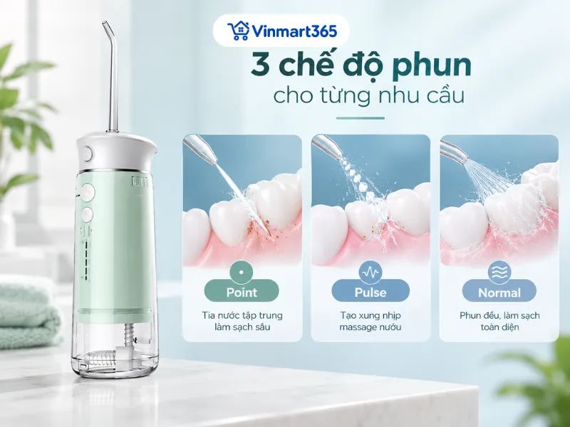 3 chế độ phun cho từng nhu cầu