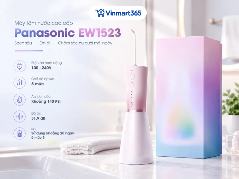 Thông tin sản phẩm máy tăm nước Panasonic EW1523 cao cấp