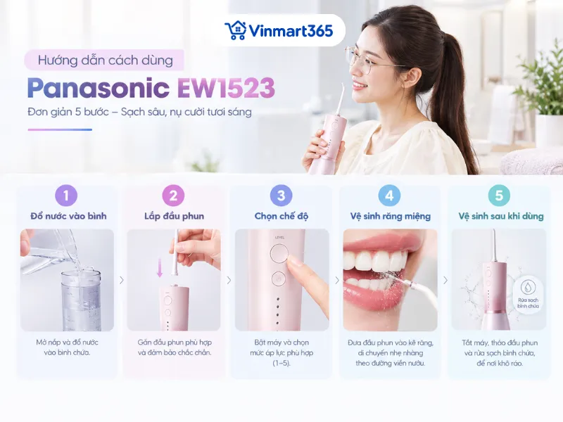 Hướng dẫn cách dùng Panasonic EW1523 hiệu quả nhất cho người niềng răng