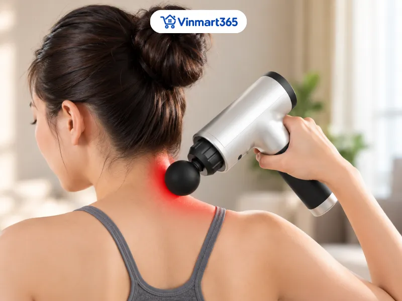 Máy sử dụng các đầu massage trực tiếp