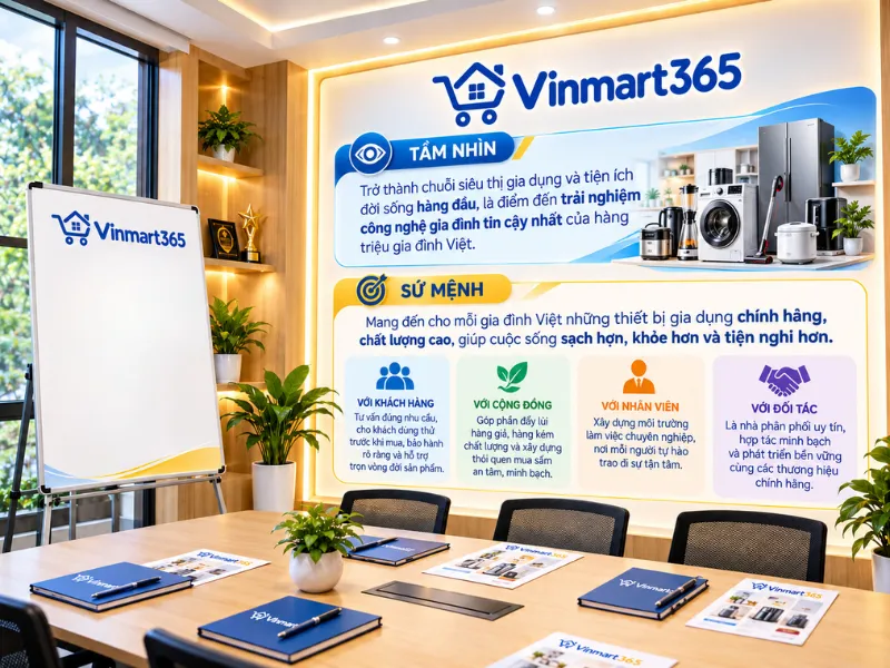 Tầm Nhìn Và Sứ Mệnh Của Vinmart365