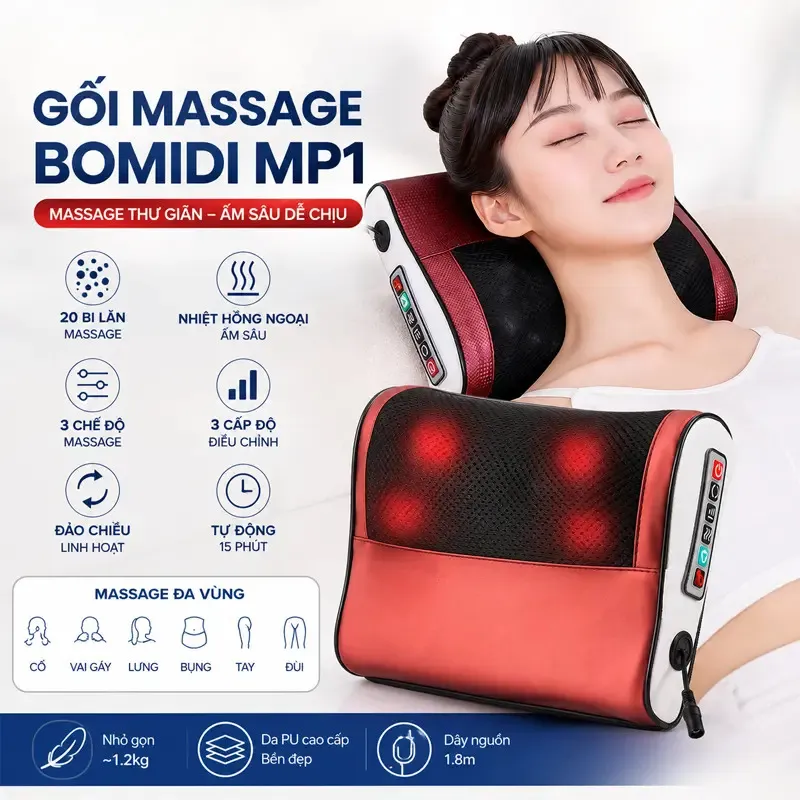 Gối massage Bomidi MP1