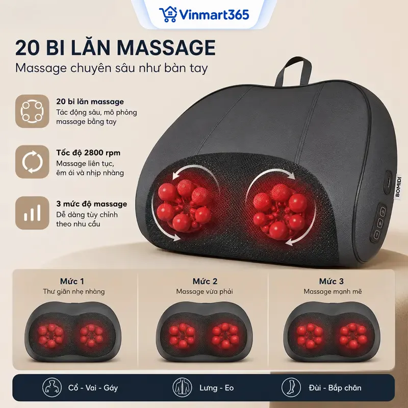 20 bi lăn massage tạo cảm giác massage chuyên sâu
