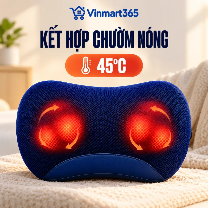 Kết hợp chườm nóng khoảng 45°C, tăng cảm giác thư giãn