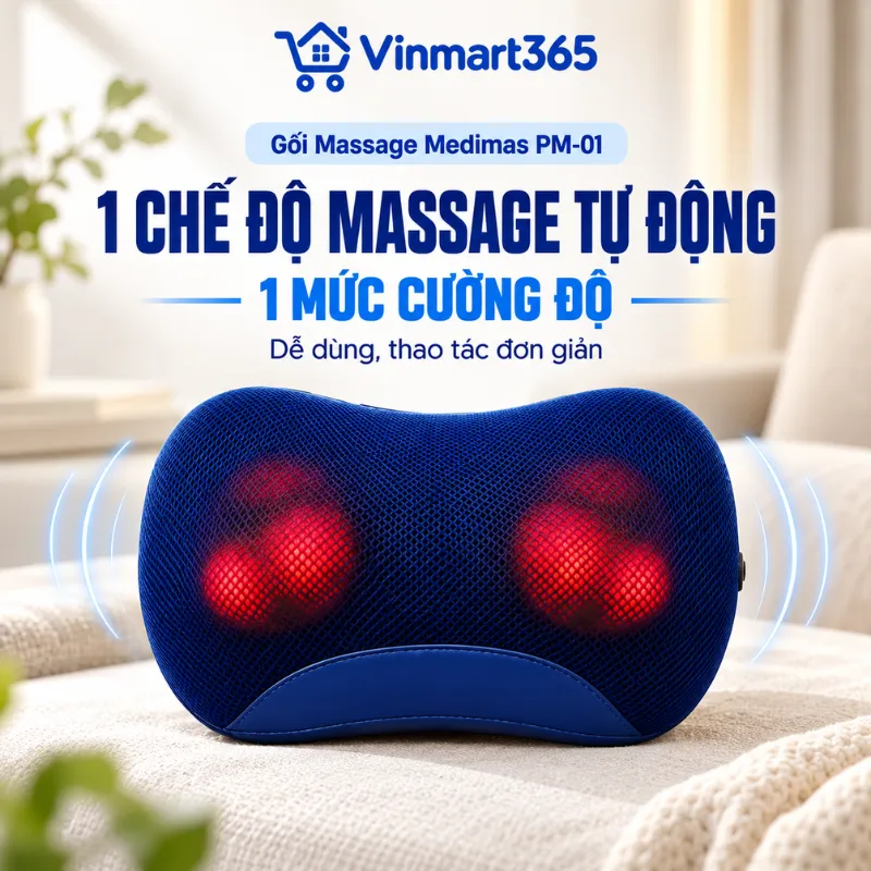 Thiết kế 1 chế độ massage tự động, dễ sử dụng cho mọi người