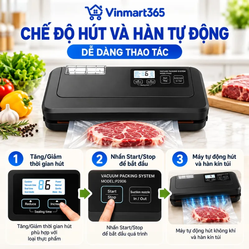 Chế độ hút và hàn tự động, dễ dàng thao tác