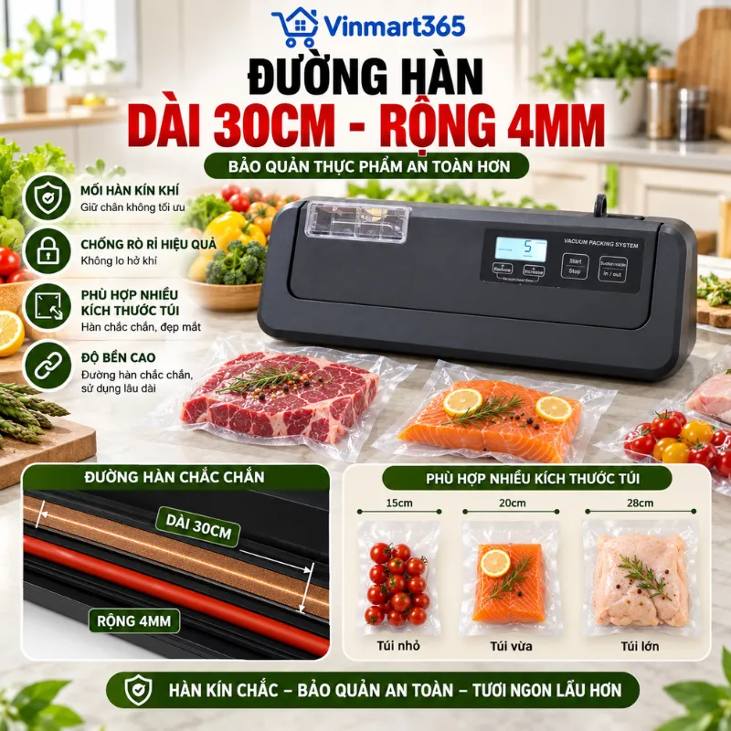 Thanh hàn dài 30cm, đường hàn rộng 4mm