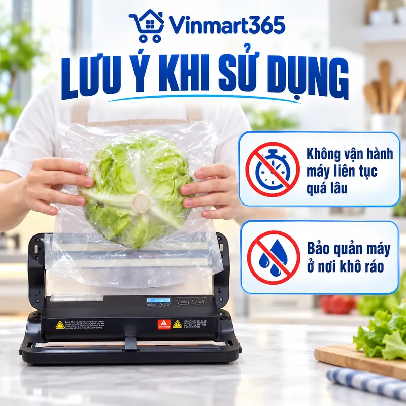 Lưu ý khi sử dụng máy hút chân không P290B