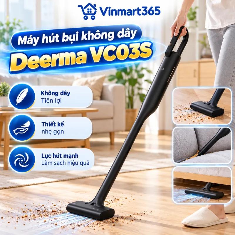 Máy hút bụi Deerma không dây VC03S