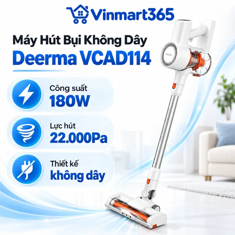 Máy hút bụi không dây Deerma VCAD114