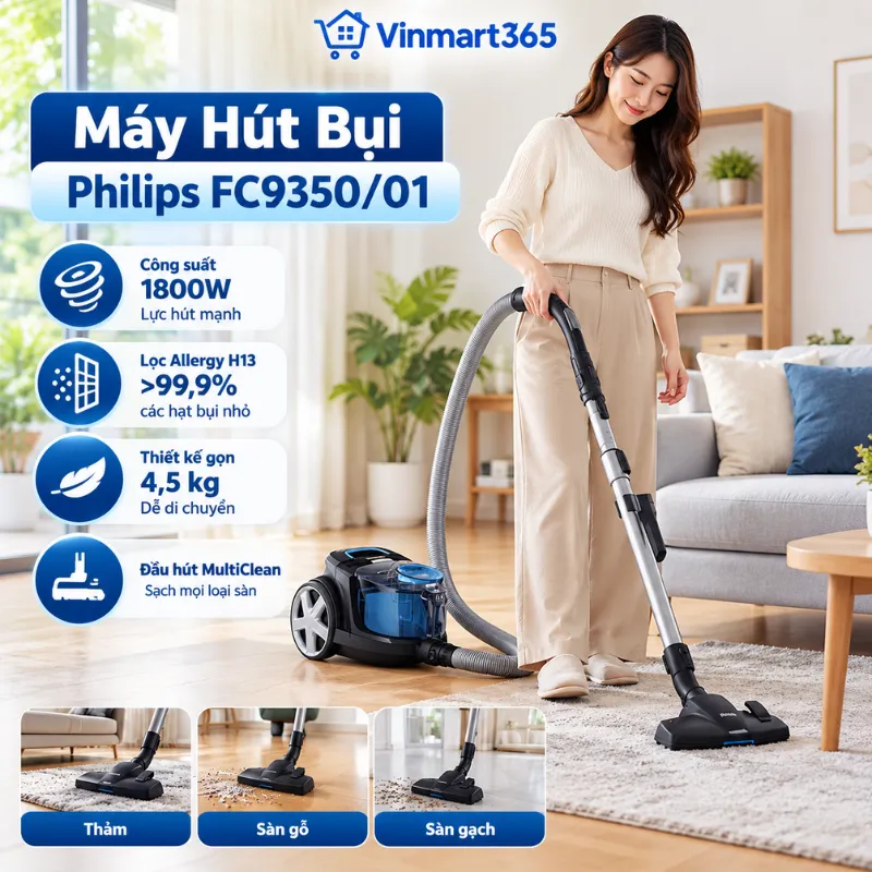 Ai nên sử dụng dòng máy hút bụi Philips FC9350/01?