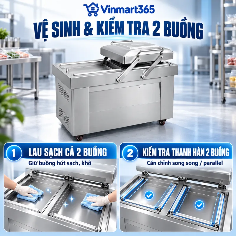 Bảo dưỡng hệ thống máy hút chân không DZ-500/2SB