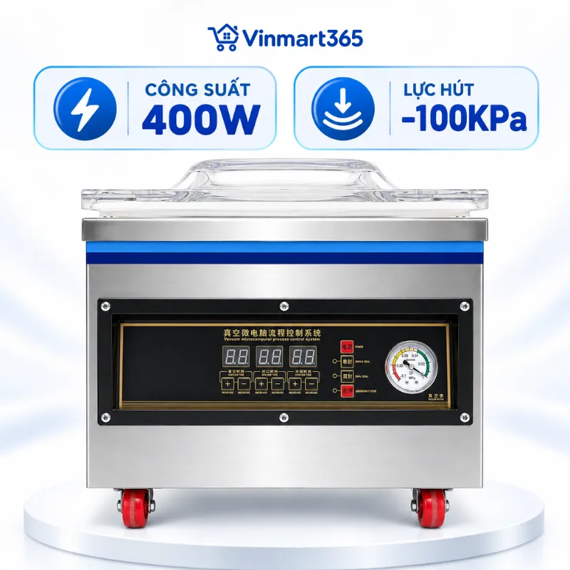 Công suất 400W, lực hút -100kPa 