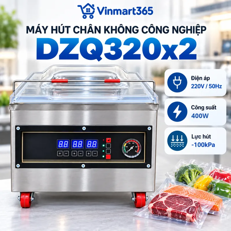 Máy hút chân không công nghiệp DZQ320x2