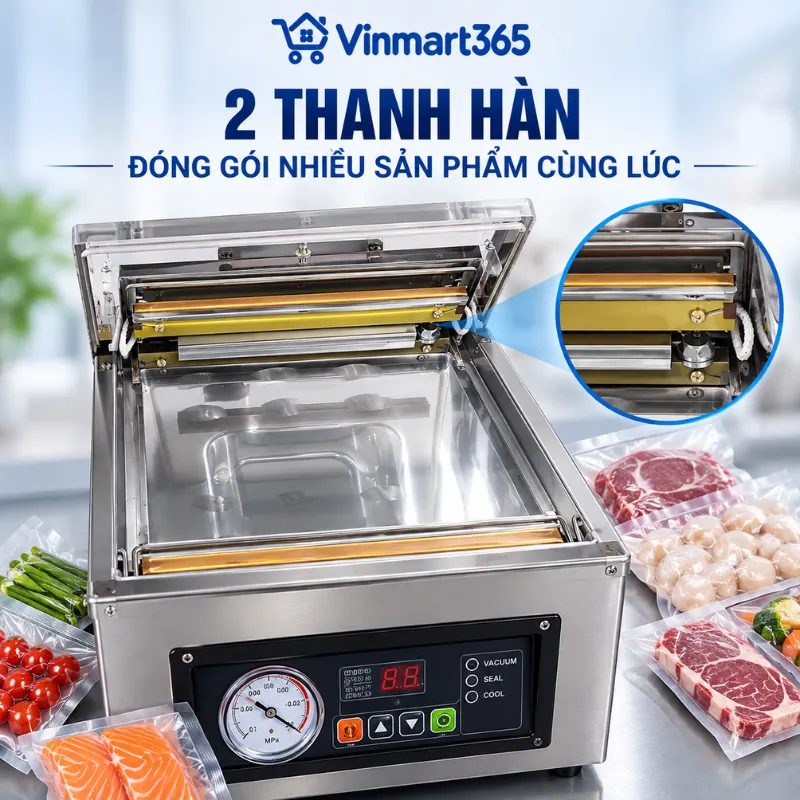 2 thanh hàn, đóng gói nhiều sản phẩm cùng lúc
