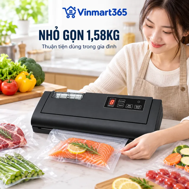 Thiết kế nhỏ gọn 1,58kg, thuận tiện sử dụng trong gia đình 