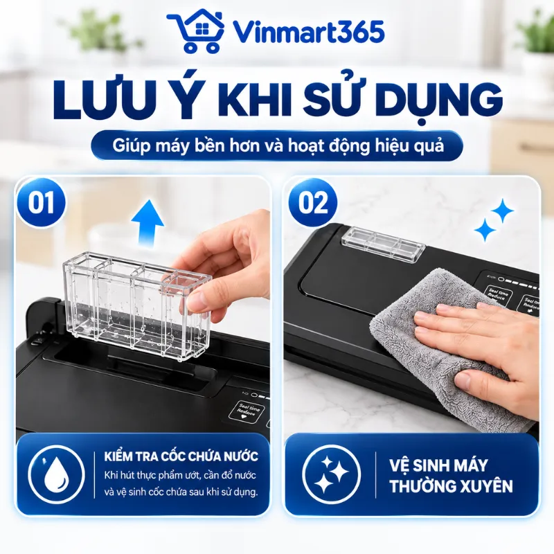 Lưu ý khi sử dụng máy hút chân không P-290