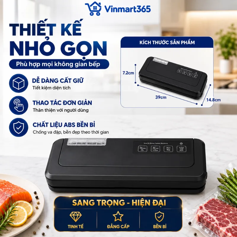 Thiết kế nhỏ gọn, phù hợp gia đình và kinh doanh nhỏ