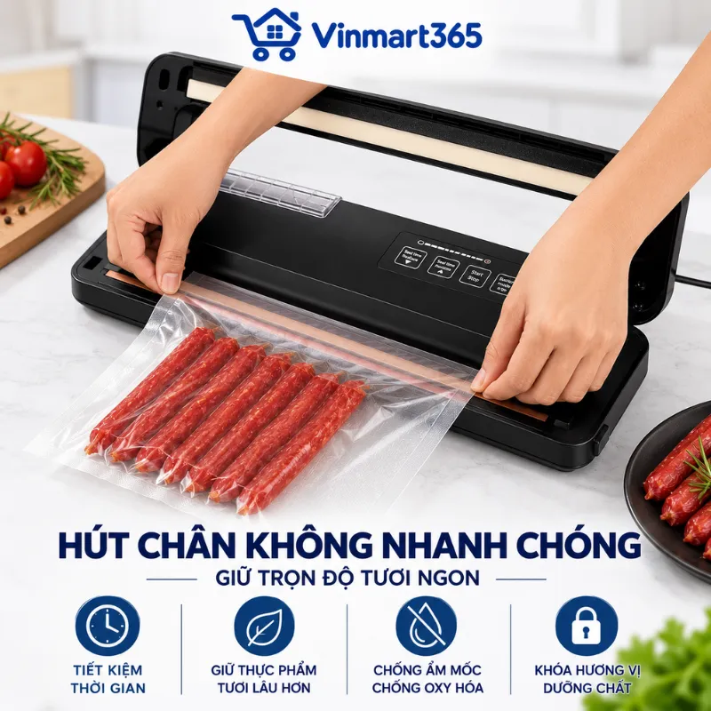 Công dụng sản phẩm máy hút chân không P290 không kén túi