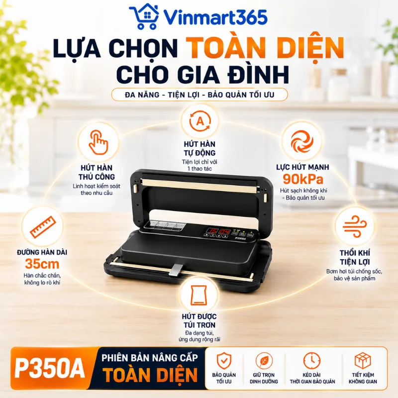 Thiết kế bán công nghiệp, phù hợp gia đình và kinh doanh nhỏ