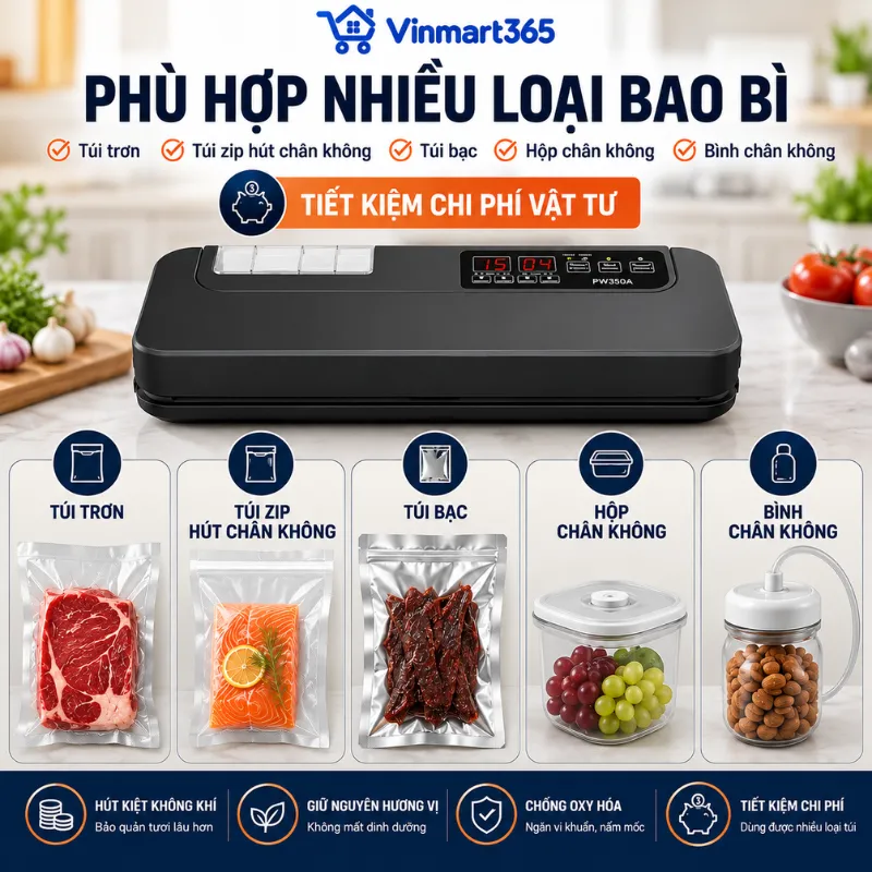 Đa năng, sử dụng được nhiều loại túi