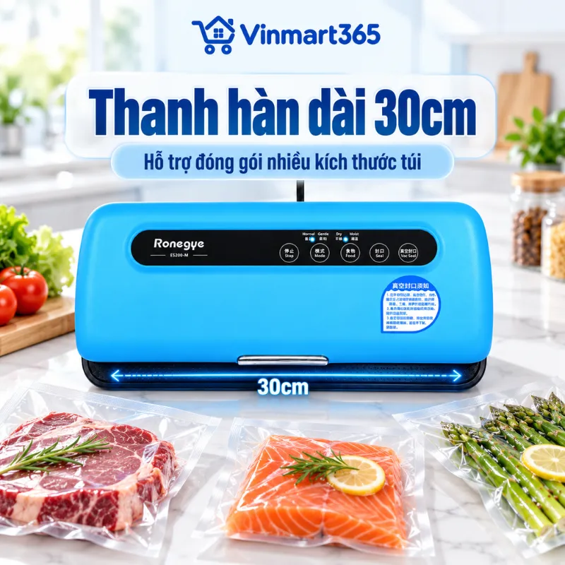 Thanh hàn dài 30cm, hỗ trợ đóng gói nhiều kích thước túi