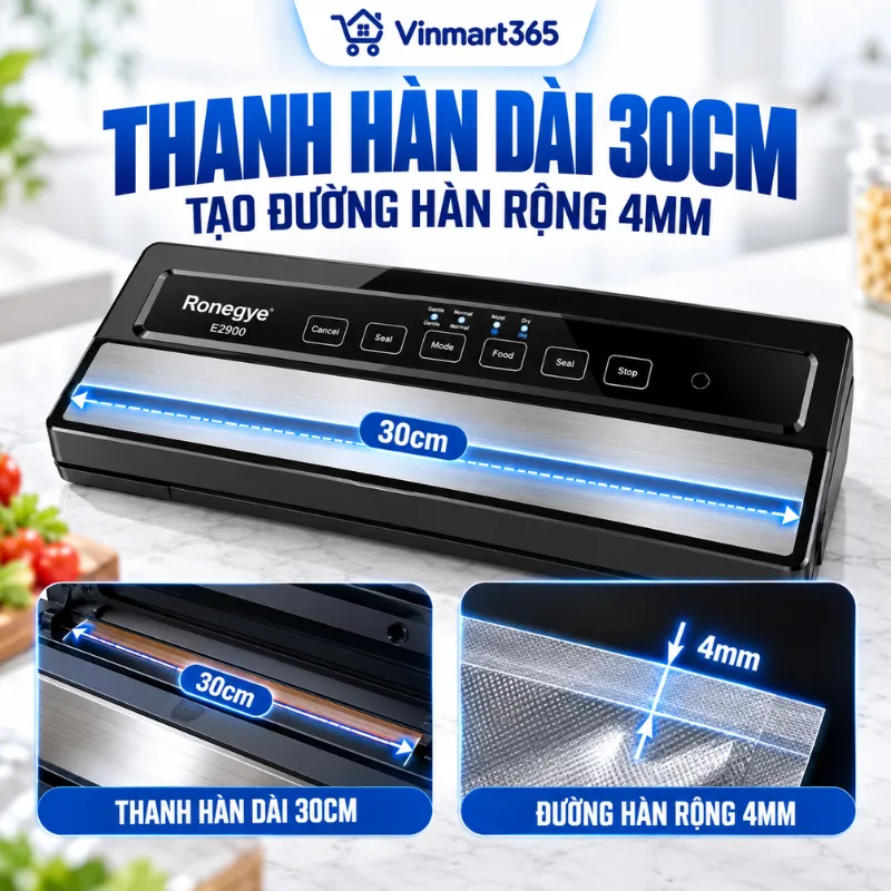 Thanh hàn dài 30cm, tạo đường hàn rộng 4mm