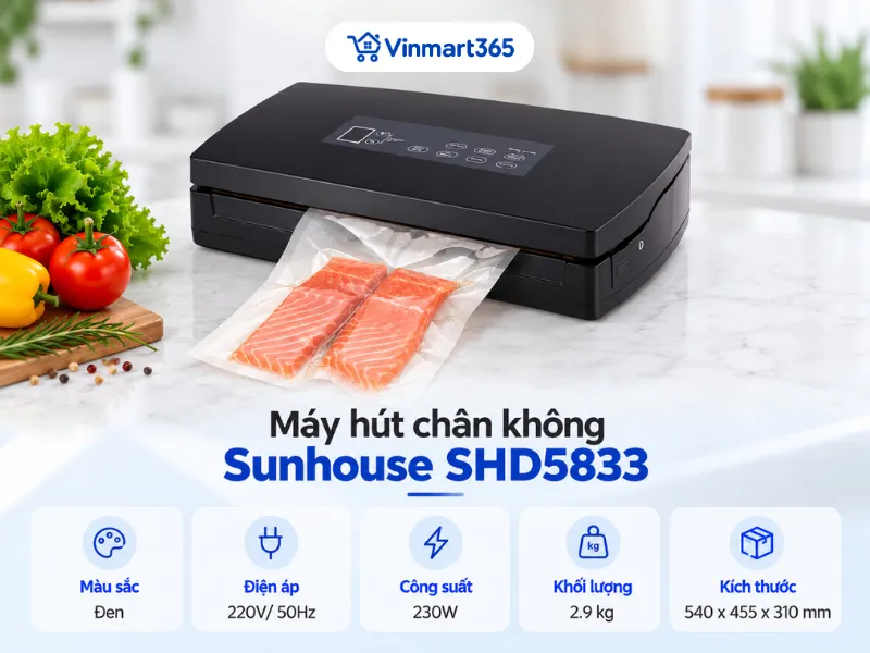 Máy hút chân không Sunhouse SHD5833