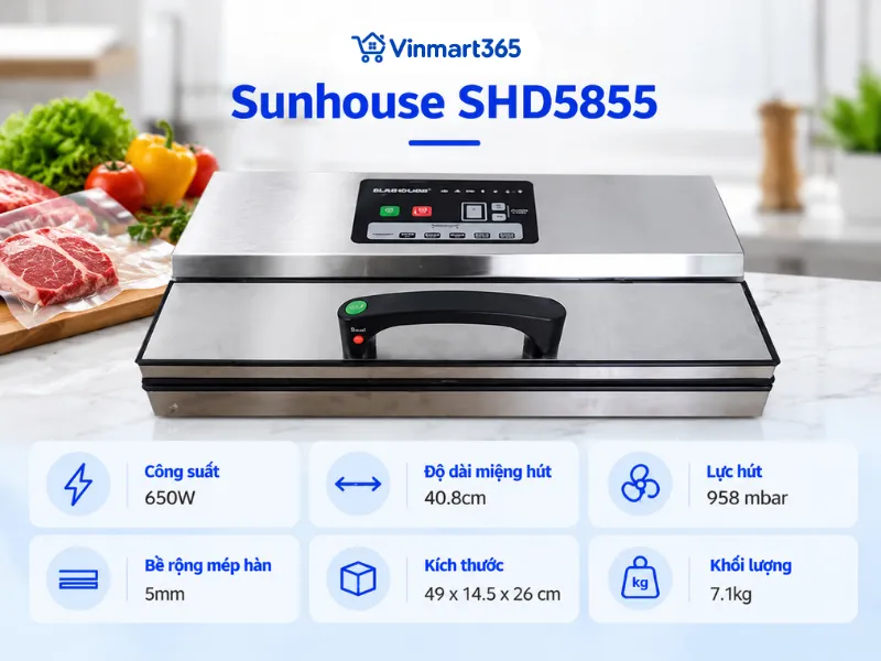 Máy hút chân không Sunhouse SHD5855
