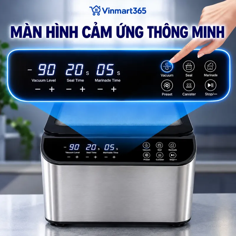 Màn hình cảm ứng, hiển thị và điều chỉnh thông số trực quan