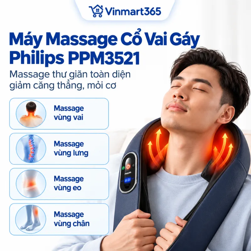 Máy masasge cổ vai gáy Philips PPM3521