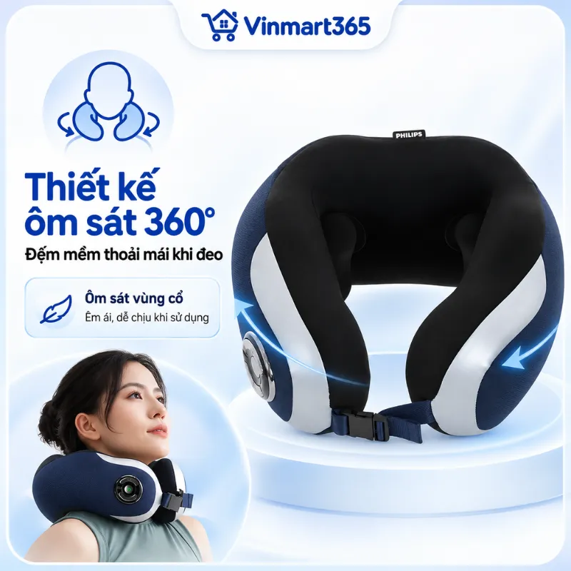 Thiết kế ôm sát 360°, đệm mềm thoải mái khi đeo