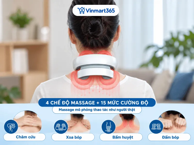 15 mức cường độ dễ điều chỉnh