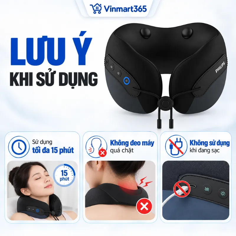 Lưu ý khi sử dụng máy massage cổ vai gáy Philips PPM3306
