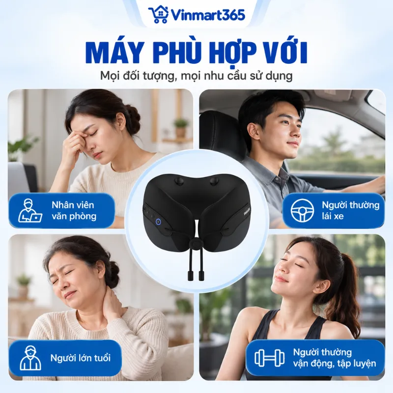 Máy massage cổ vai gáy Philips PPM3306 phù hợp với ai?