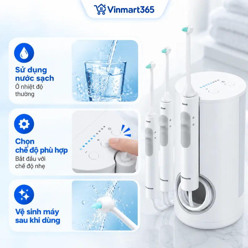Lưu ý khi sử dụng máy tăm nước Panasonic EW1613