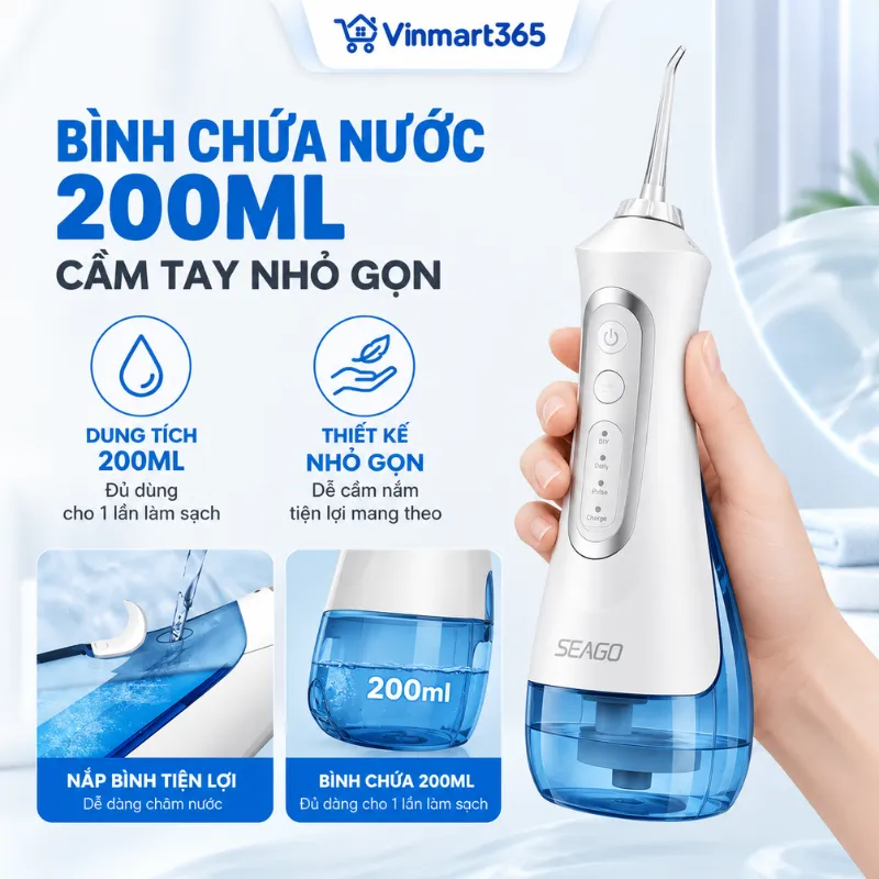 Bình chứa nước 200ml, cầm tay nhỏ gọn