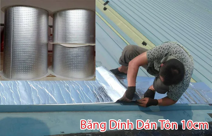 Báo giá bán lẻ Băng Dính Dán Tôn và Trám khe nứt hở trên mọi vật liệu