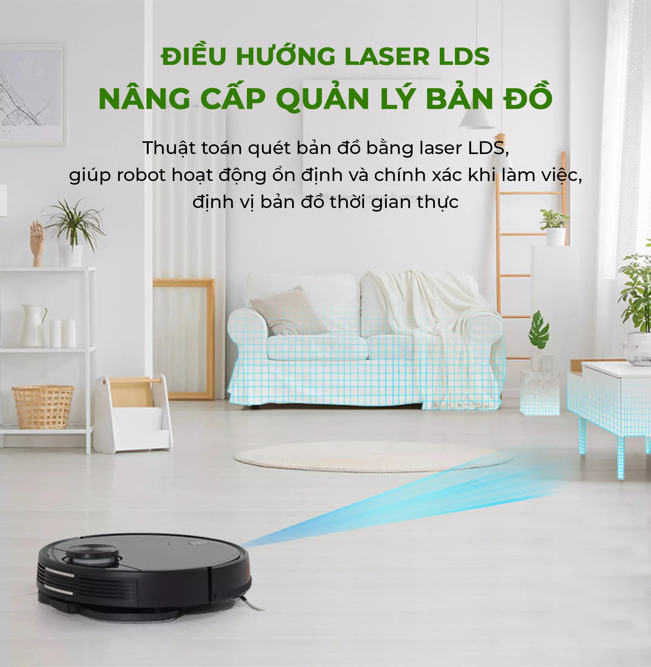 Robot Ilife A11C điều hướng hoạt động bằng laser LDS