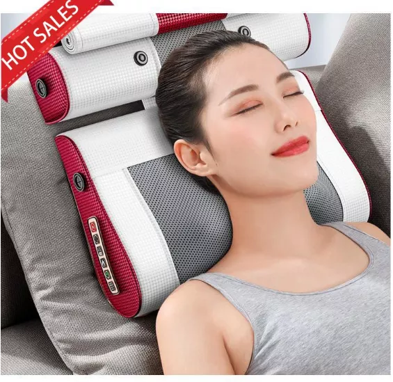 Gối massage hồng ngoại Okato mát xa cổ vai gáy lưng mới nhất 2022
