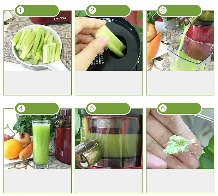 Máy Ép Chậm Hoa Quả SAVTM JE-07 