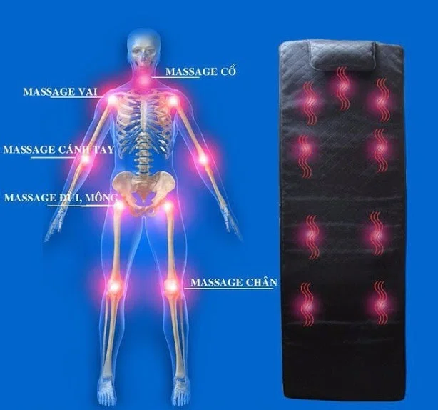 Đệm Massage Toàn Thân 9 Điểm Nhấn