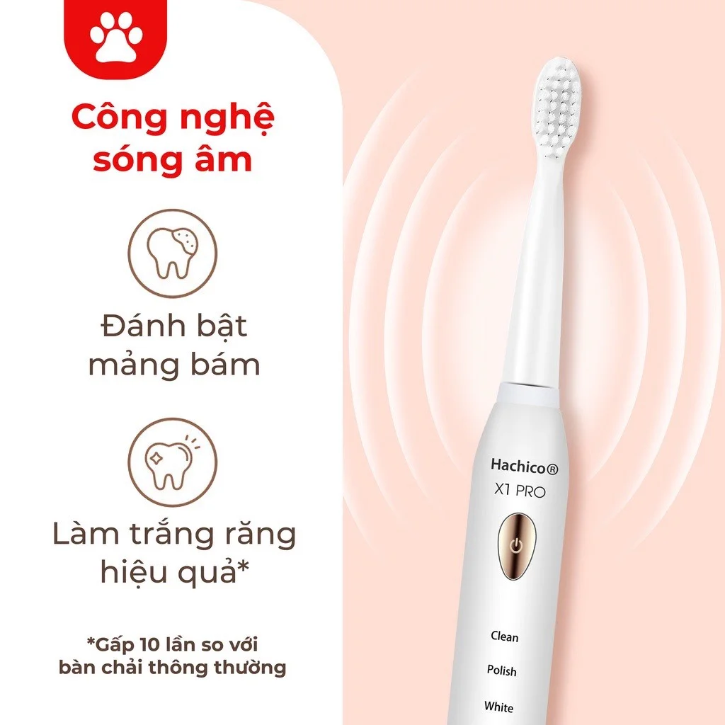Bàn Chải Đánh Răng Điện Hachico Sonic X1