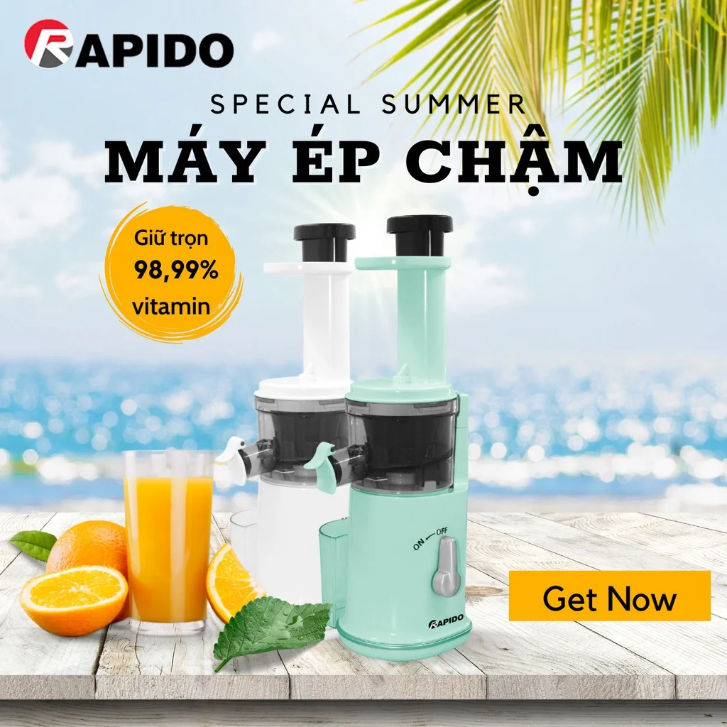 Máy Ép Chậm Mini Rapido RSJ120
