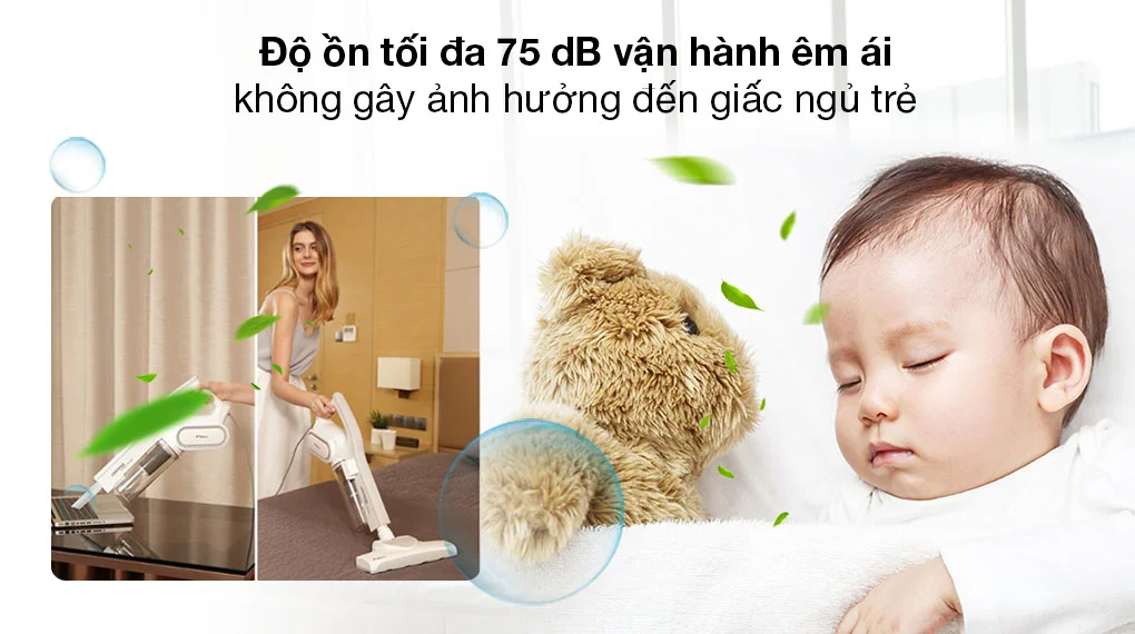 Tiếng hút êm tai máy hút bụi