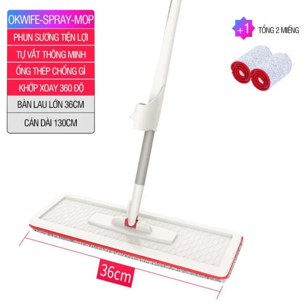 Cây lau nhà OKwife Spray Mop tự vắt phun sương