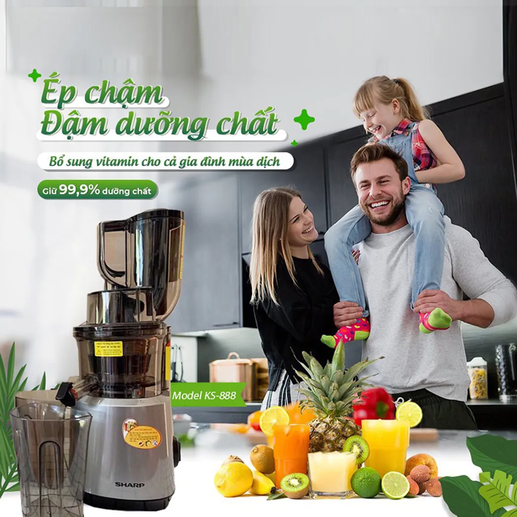 Máy ép chậm Sharp KS-888