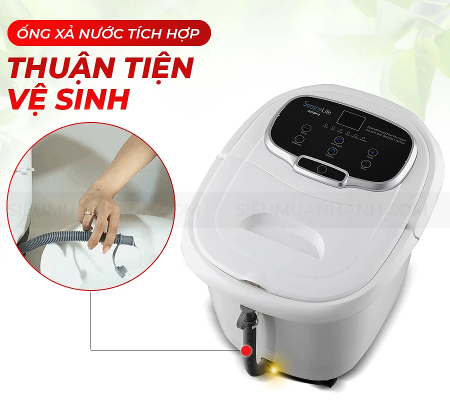 Bồn ngâm chân massage SereneLife SL12